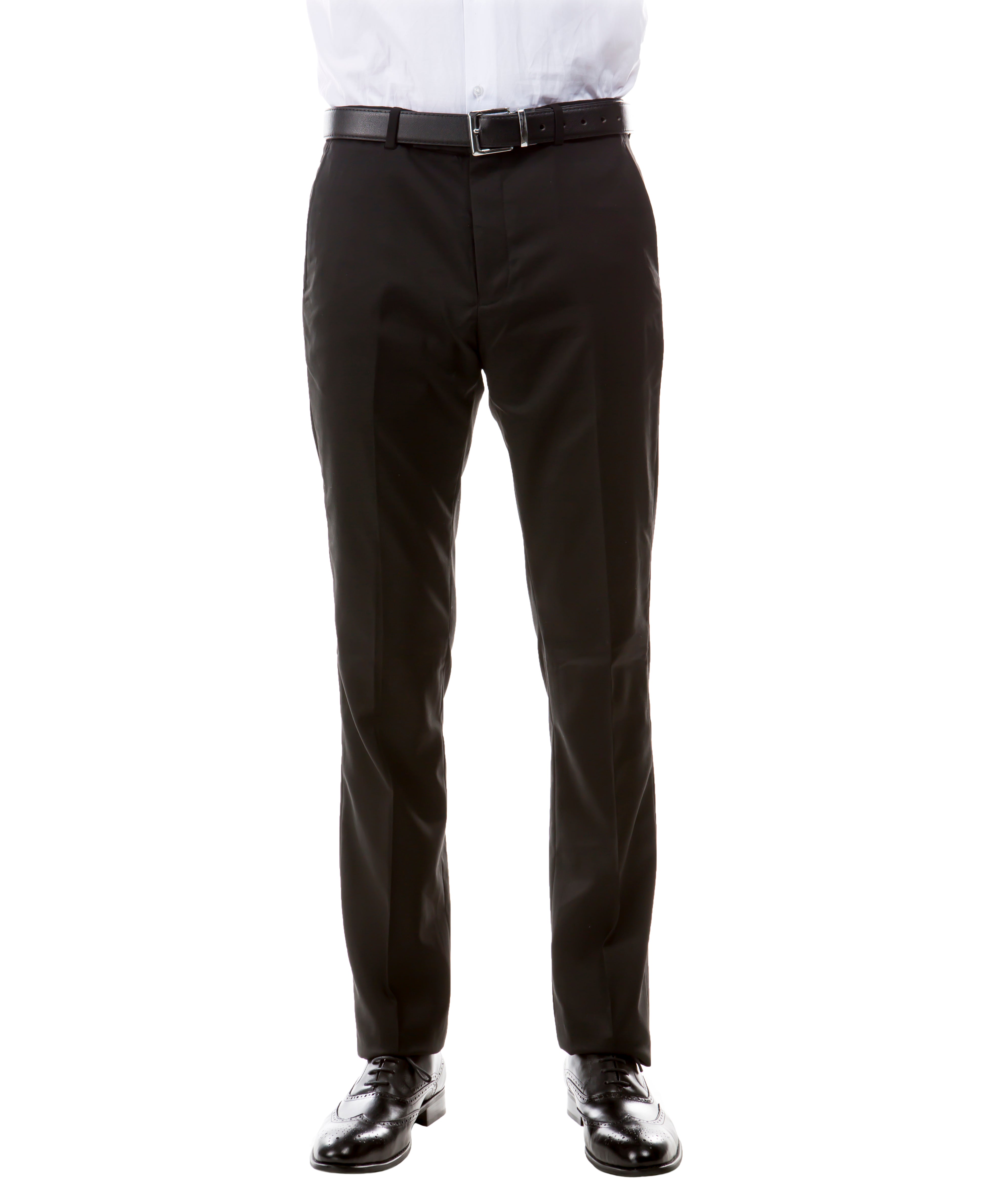 Zegarie Suit Separates Black Solid Men's Dress Pants
